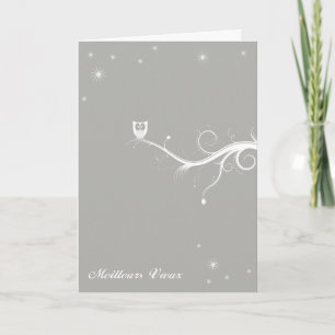 Wheel on a branch - silver card