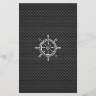 Wheel on Carbon Fibre style Stationery