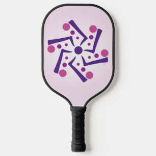 Wheel, People, Flower, You Decide but it's Cool Pickleball Paddle
