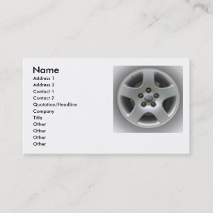 Wheel Rim Business Card