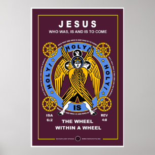 Wheel within Wheel Cherubim Poster