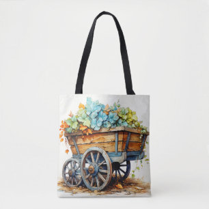 Wheelbarrel Full Of Various Wildflowers Tote Bag
