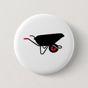 Wheelbarrow 6 Cm Round Badge