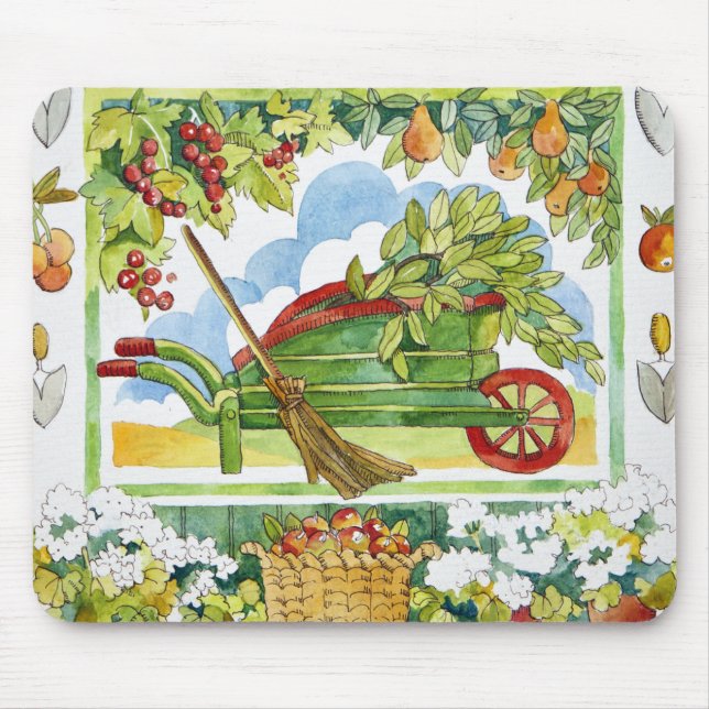 Wheelbarrow - garden surround 2012 mouse mat (Front)