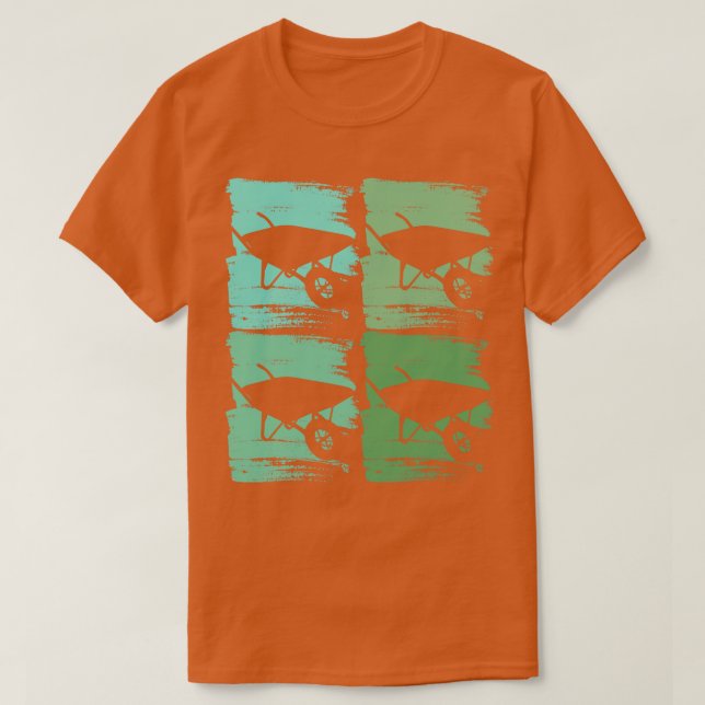 Wheelbarrow Gardener 1 T-Shirt (Design Front)