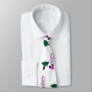 Wheelbarrow & hand trolley cartoon illustration tie