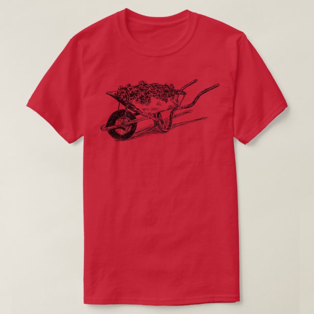 Wheelbarrow image T-Shirt (Design Front)