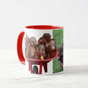 Wheelbarrow Orangutans Mug