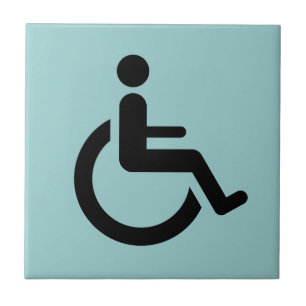 Wheelchair Access - Handicap Chair Symbol Tile