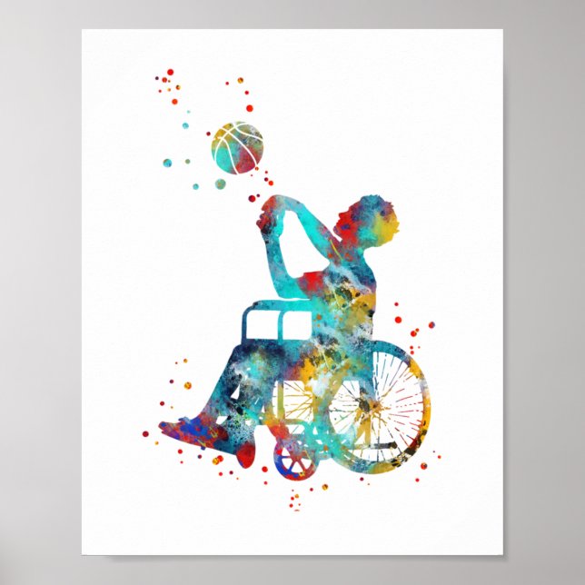Wheelchair Basketball 1  Poster (Front)