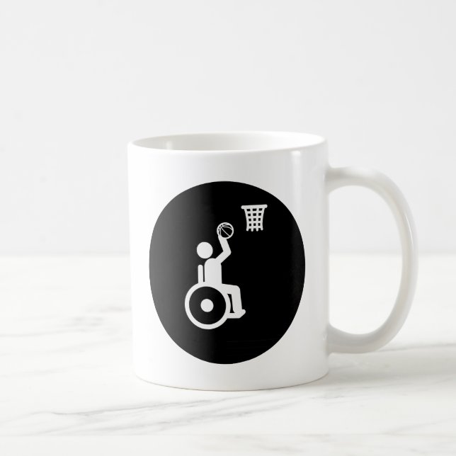 Wheelchair Basketball Coffee Mug (Right)
