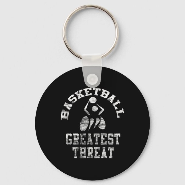 Wheelchair Basketball Greatest Threat  Key Ring (Front)