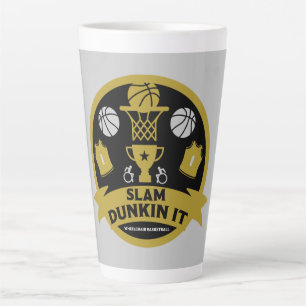 Wheelchair Basketball Players Latte Mug