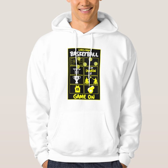 Wheelchair Basketball Players    T-Shirt Hoodie (Front)