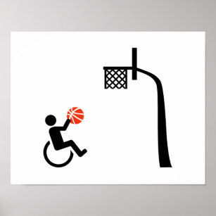 Wheelchair basketball poster
