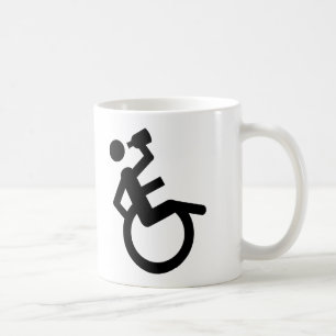 wheelchair boozer wheel chair coffee mug