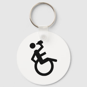 wheelchair boozer wheel chair key ring