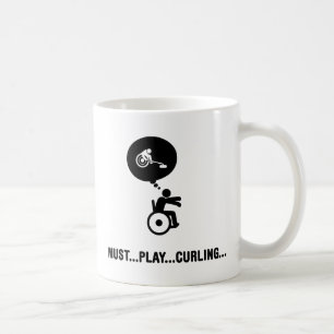 Wheelchair Curling Coffee Mug