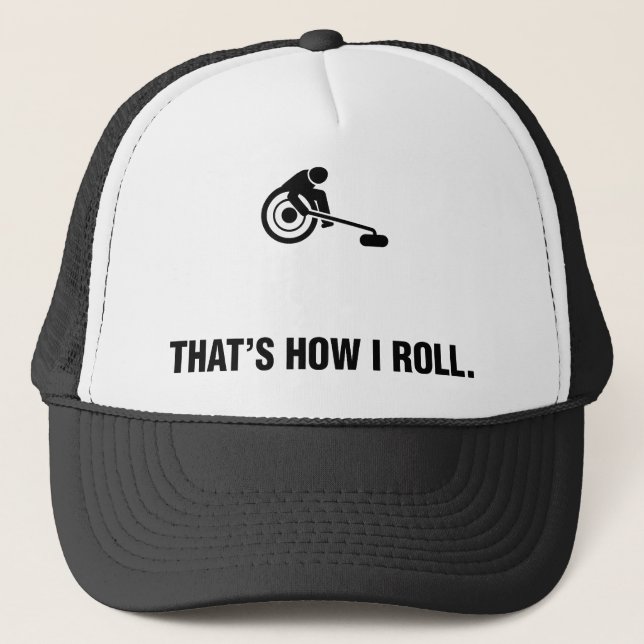 Wheelchair Curling Trucker Hat (Front)