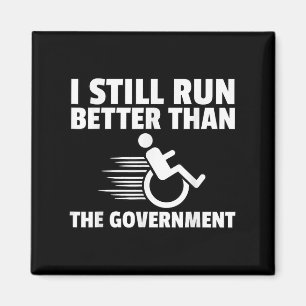 Wheelchair Disability Gift Funny Handicap Magnet