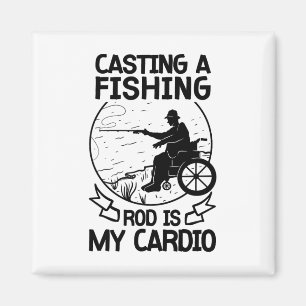 Wheelchair Fisherman Boating Disabled Hob Magnet
