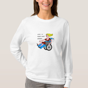 Wheelchair Girl in Heels T-Shirt