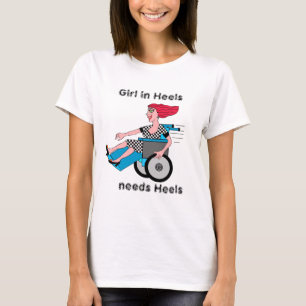 Wheelchair Girl roll back and see T-Shirt