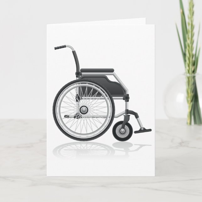Wheelchair Greeting Cards (Front)