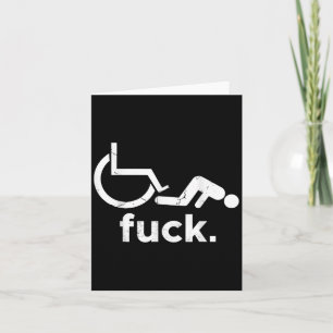 Wheelchair Humour Disability Funny Meme - Wheelcha Card