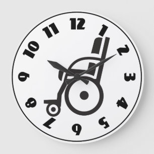 Wheelchair Icon Clock