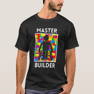 Wheelchair Master Builder Block Toy Disabled Handi T-Shirt