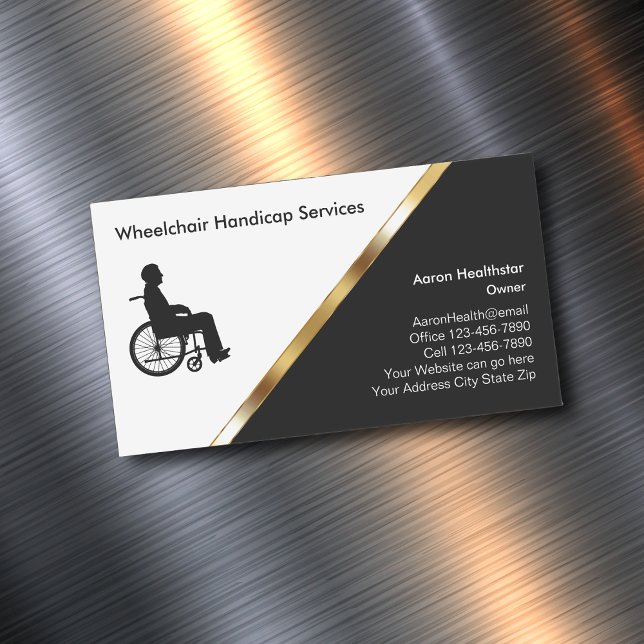 Wheelchair Medical Business Card Magnets (Creator Uploaded)