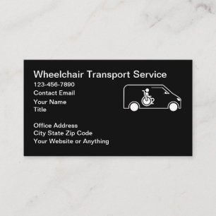 Wheelchair Medical Transport Business Cards