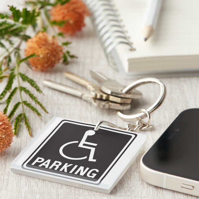 Wheelchair Parking Symbol Key Ring (Creator Uploaded)