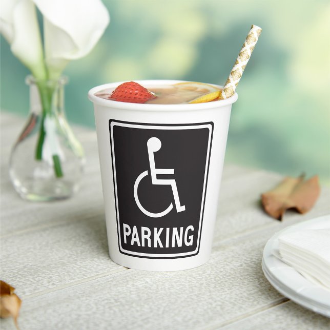 Wheelchair Parking Symbol Paper Cups (Creator Uploaded)
