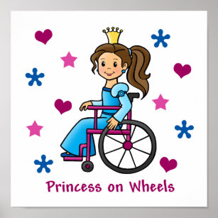 Wheelchair Princess Poster