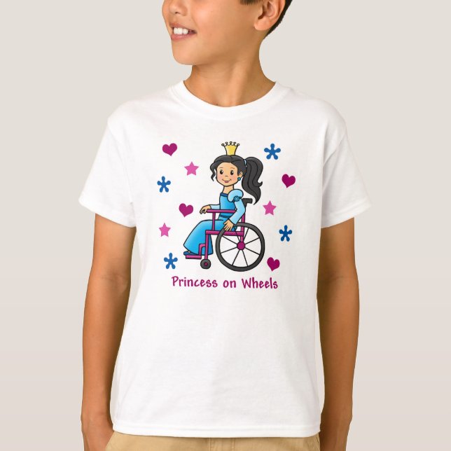 Wheelchair Princess T-Shirt (Front)