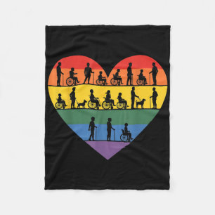 Wheelchair, Quadriplegic, Paraplegic, Disability, Fleece Blanket
