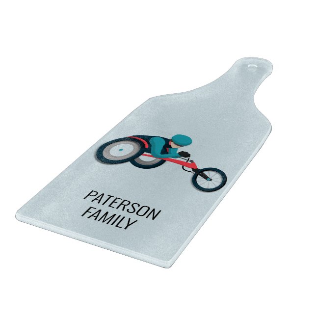 Wheelchair Racing Cutting Board (Corner)