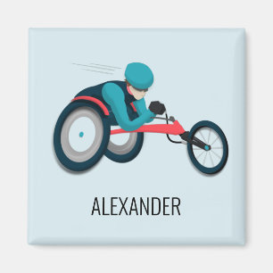 Wheelchair Racing Magnet
