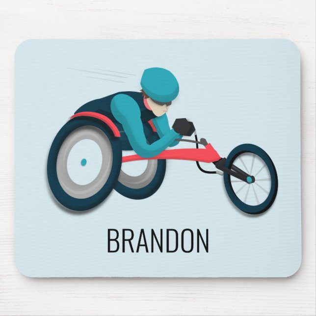 Wheelchair Racing Mouse Mat (Front)