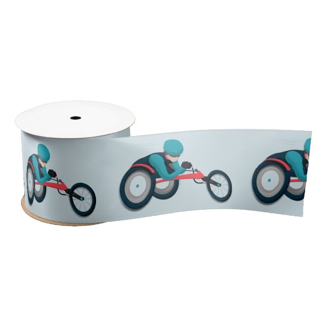 Wheelchair Racing Satin Ribbon (Spool)