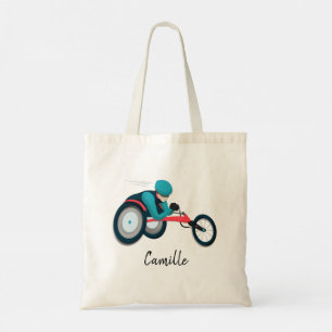 Wheelchair Racing Tote Bag