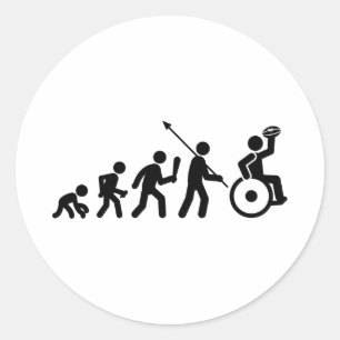 Wheelchair Rugby Classic Round Sticker