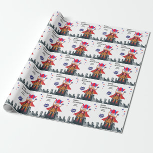 Wheelchair Superhero Photo💥 Flying Hero Birthday  Wrapping Paper