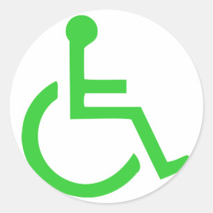 Wheelchair Symbol Classic Round Sticker
