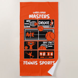 Wheelchair Tennis Players Bath Towel