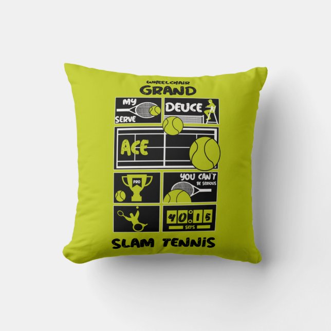 Wheelchair Tennis Players   Cushion (Front)