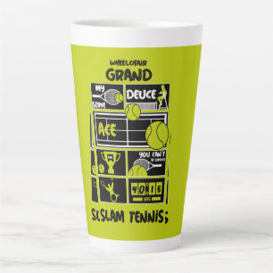 Wheelchair Tennis Players    Latte Mug