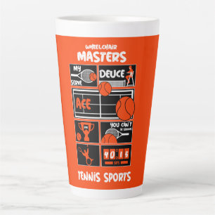 Wheelchair Tennis Players  Latte Mug